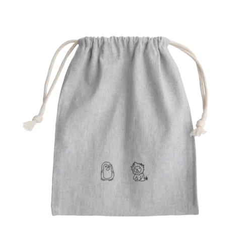 投資入門アニメ Mini Drawstring Bag