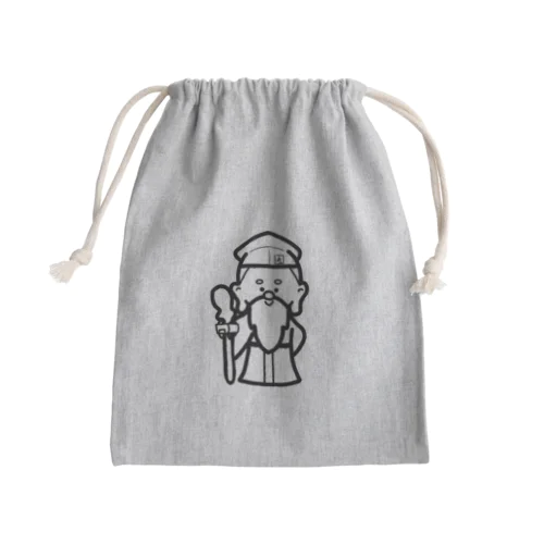 寿老人さん。 Mini Drawstring Bag