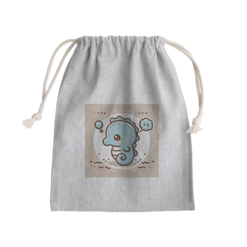 かわいいタツノオトシゴ４ Mini Drawstring Bag