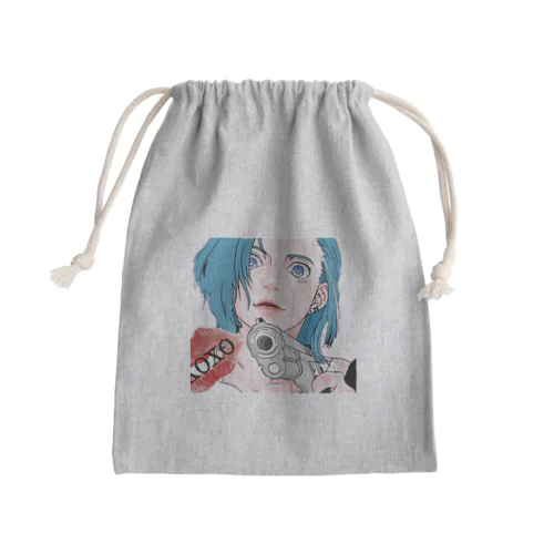 雨の子Rain Mini Drawstring Bag