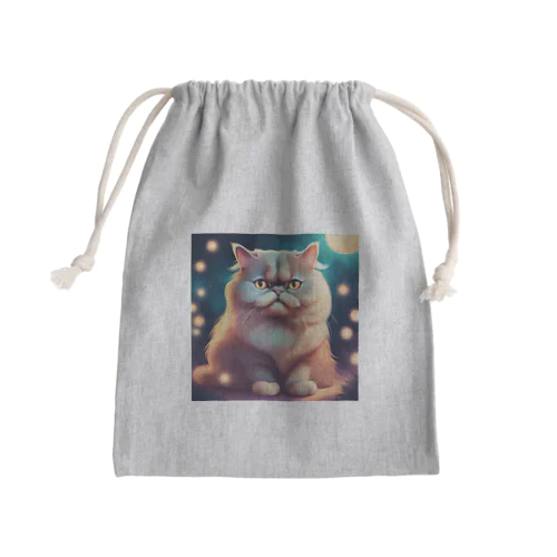 ごきげんなペルシャ猫 Mini Drawstring Bag