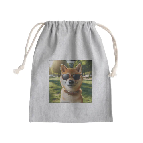 グラサン柴 Mini Drawstring Bag