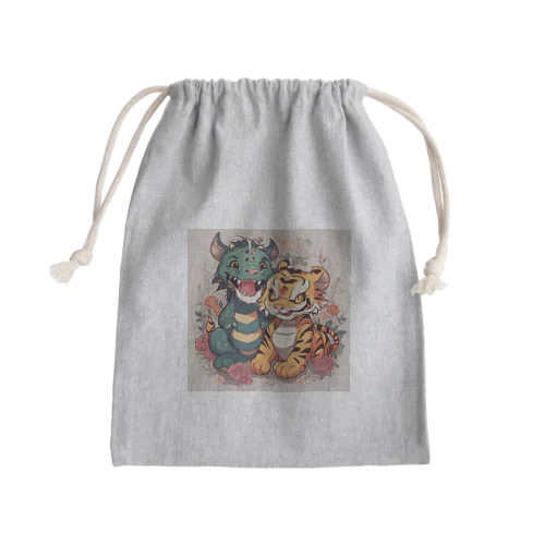 Prettywithタイガー＆ドラゴン Mini Drawstring Bag