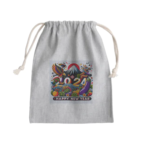 2024年　ハッピーニューイヤー Mini Drawstring Bag