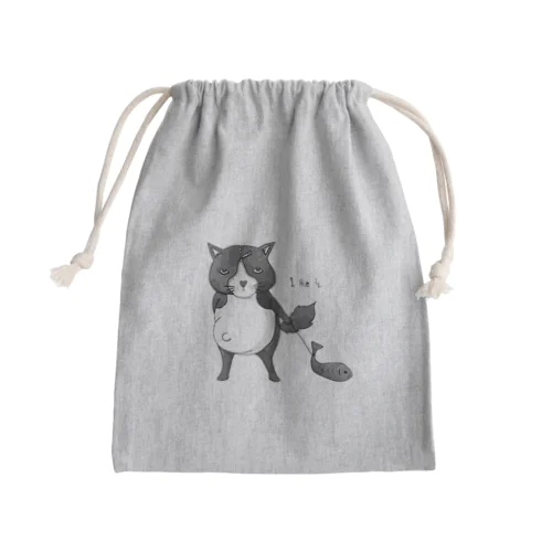 ハチワレハッチ Mini Drawstring Bag