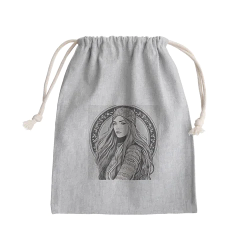 北欧スタイルイラスト Mini Drawstring Bag