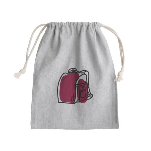 どきどき赤いランドセル Mini Drawstring Bag