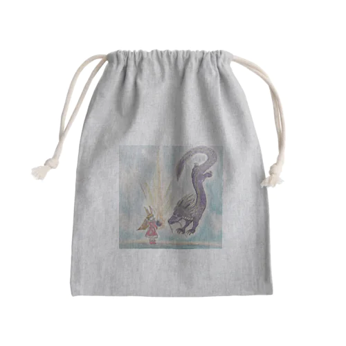 ラビ＆ドラゴン Mini Drawstring Bag