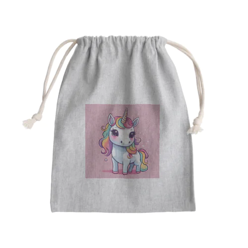 パステルドリーム：虹色の魔法のユニコーン Mini Drawstring Bag