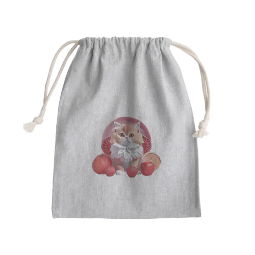 果物と子猫 Mini Drawstring Bag