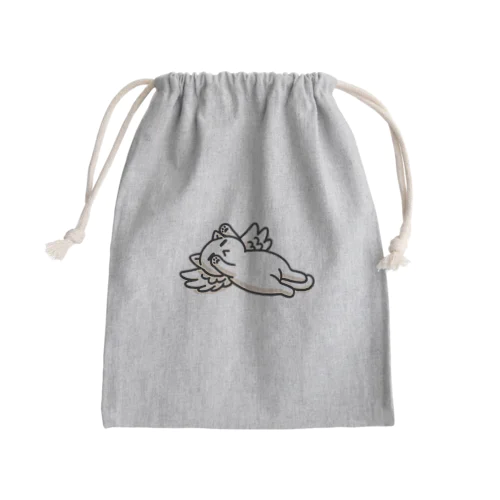 何もしたくないのんびりねこ Mini Drawstring Bag