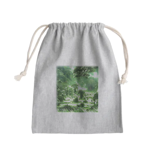 豊かな緑の風景 Mini Drawstring Bag