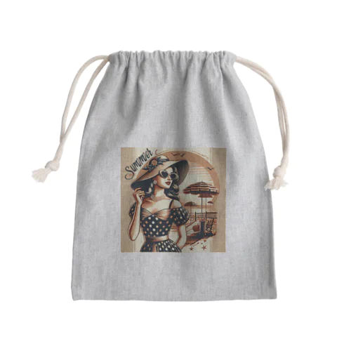 NY girl Mini Drawstring Bag