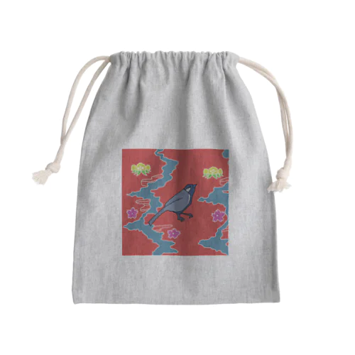 紅型シリーズ　イシガキシジュウカラ Mini Drawstring Bag