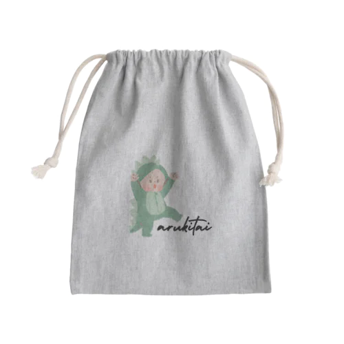 あるきたい【読んでシリーズ】 Mini Drawstring Bag