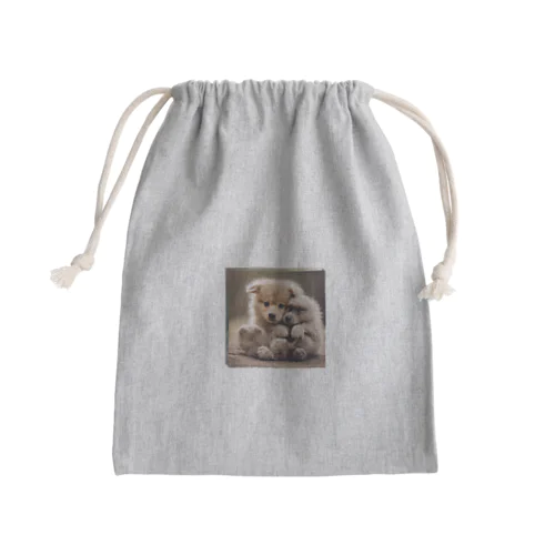 仲良しワンコ Mini Drawstring Bag