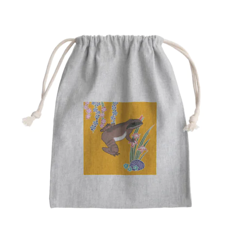 紅型シリーズ　リュウキュウアカガエル Mini Drawstring Bag