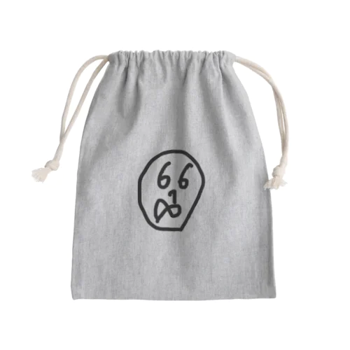 数字で顔作りました！パート2 Mini Drawstring Bag