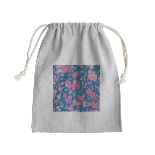 Flower Mini Drawstring Bag