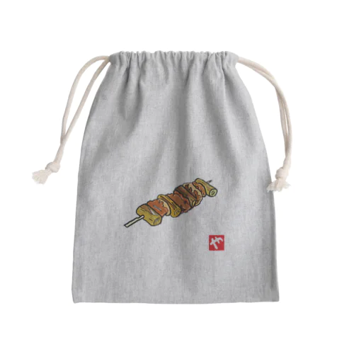 やきとりを心から愛する会(濃色用) Mini Drawstring Bag