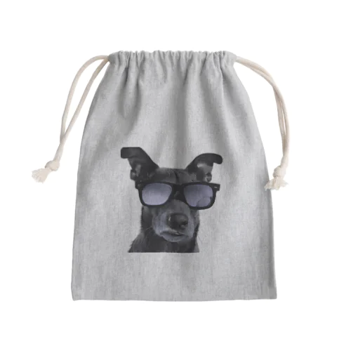 サングラスをかけた犬 Mini Drawstring Bag