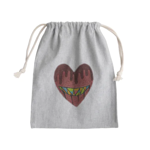 心は喰らい喰らわれる Mini Drawstring Bag