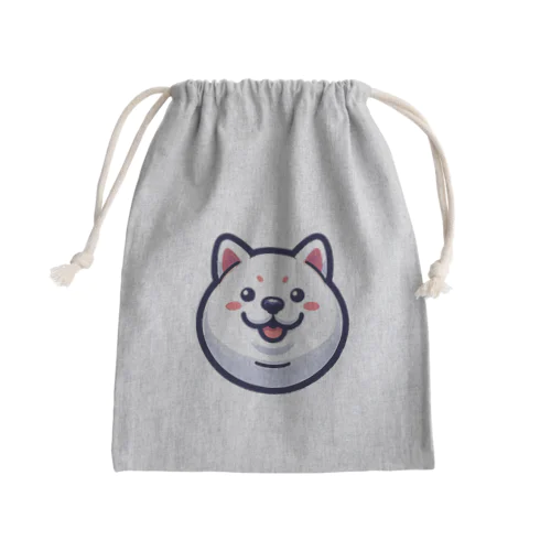 丸顔シリーズ柴犬バージョン Mini Drawstring Bag