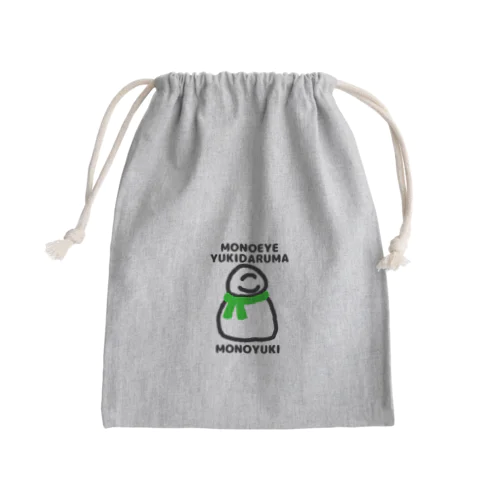 モノアイゆきだるま モノゆき Mini Drawstring Bag