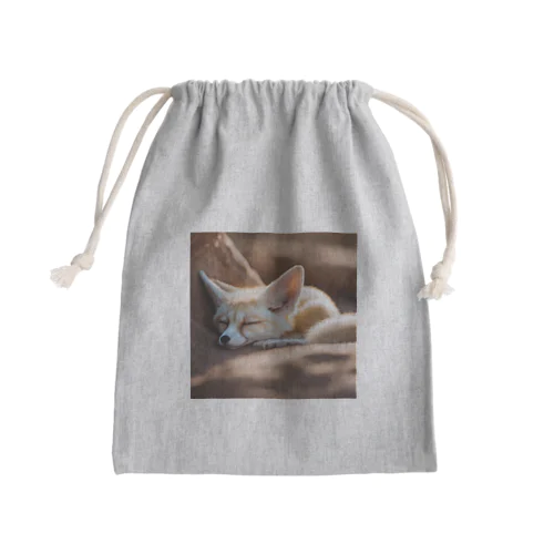 スヤスヤ寝ちゃったフェネック Mini Drawstring Bag