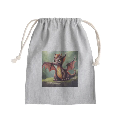 可愛らしい龍君 Mini Drawstring Bag