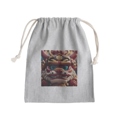 超かわいいシーサー Mini Drawstring Bag