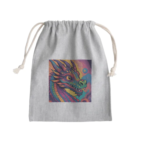 サイケドラゴン Mini Drawstring Bag