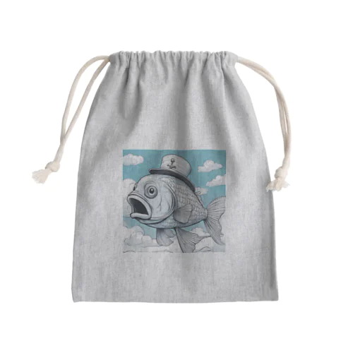 帽風のスカイフィッシュ Mini Drawstring Bag