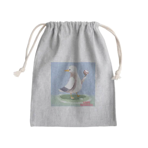 野球をする鴎 Mini Drawstring Bag