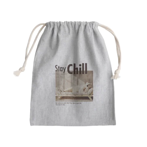 Stay Cill まったりいこう白くまさん Mini Drawstring Bag