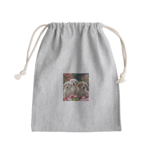 かわいい仔犬のグッズ Mini Drawstring Bag