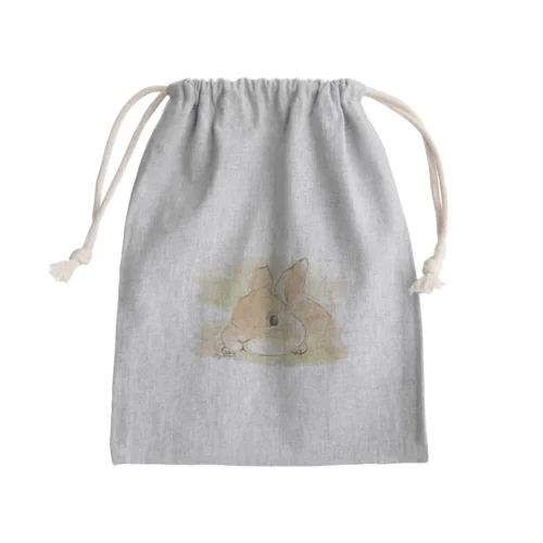 キュン愛うさぎ Mini Drawstring Bag