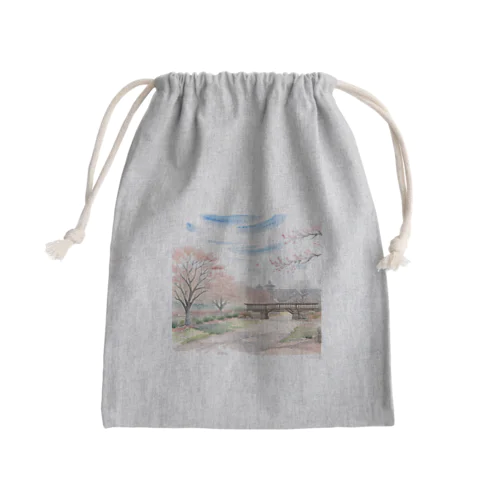 春の桜満開 Mini Drawstring Bag