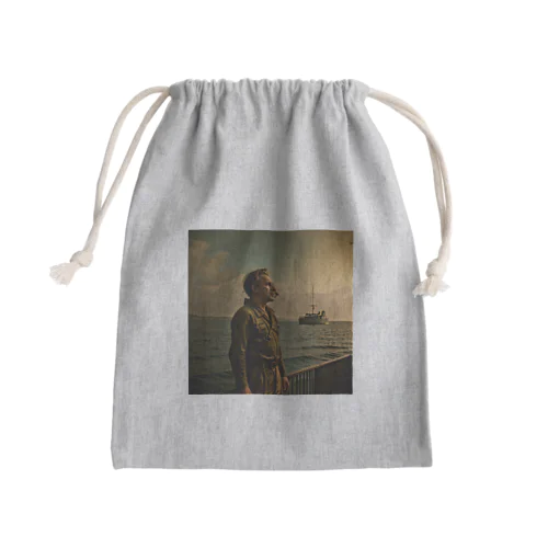 野心的な男 Mini Drawstring Bag