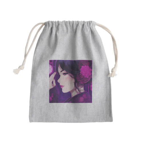 和風サイバーデザイン Mini Drawstring Bag