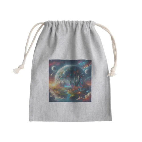 近未来な惑星 Mini Drawstring Bag