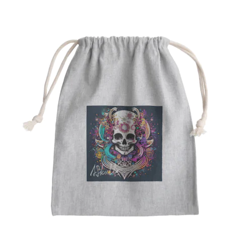 Skull_015 Mini Drawstring Bag