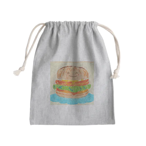 バーガーくん Mini Drawstring Bag