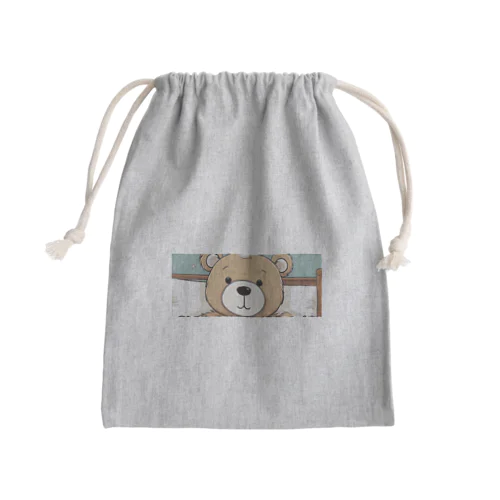 クマちゃん Mini Drawstring Bag