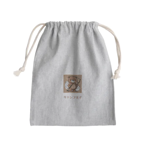 薪割りくまちゃん Mini Drawstring Bag