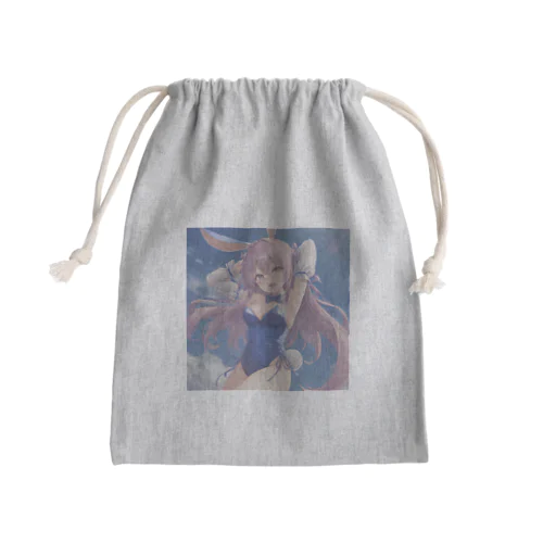 萌え可愛いうさ耳少女♪ Mini Drawstring Bag