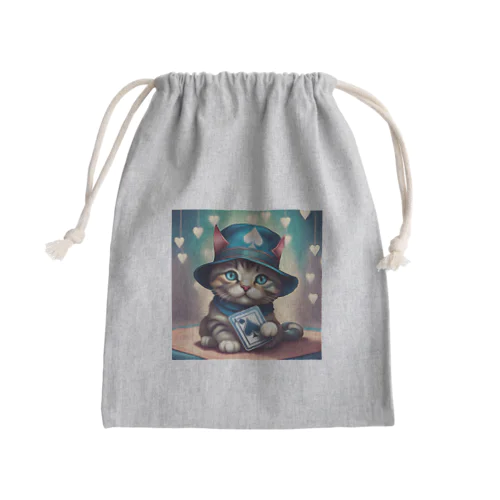 ハットトランプ ♠CAT  たまにウサギちゃん Mini Drawstring Bag