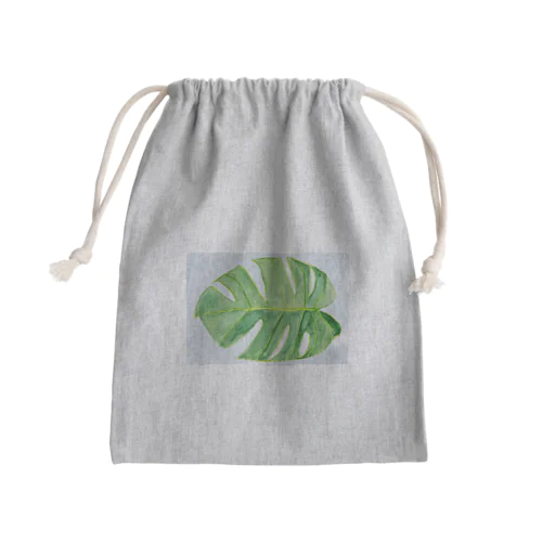 モンステラ Mini Drawstring Bag