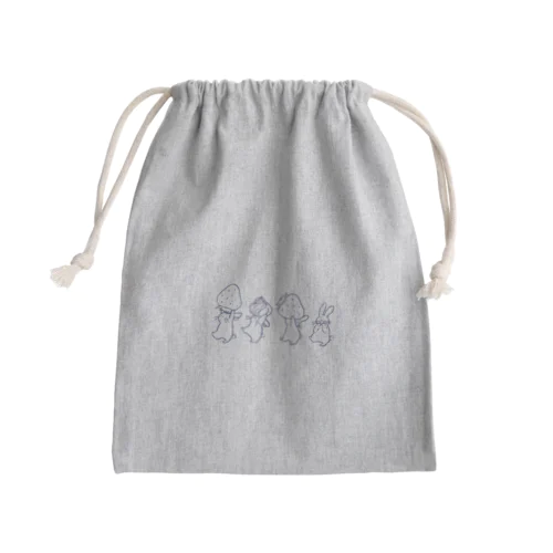 トコトコうさちゃん Mini Drawstring Bag