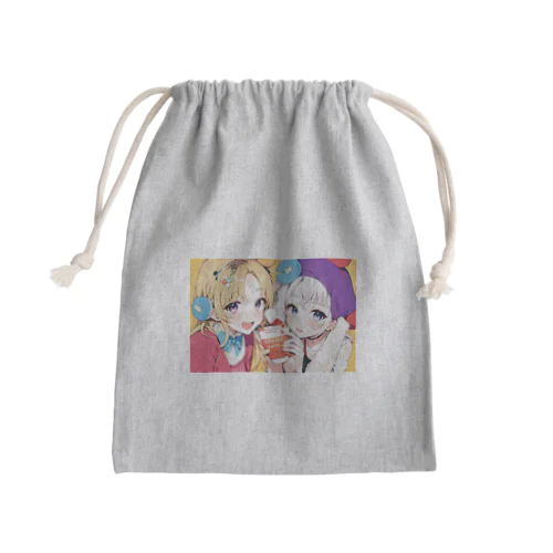 お友達 Mini Drawstring Bag